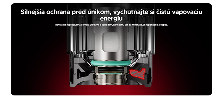 VOOPOO DRAG H40 Pro ochrana proti úniku e-liquidu